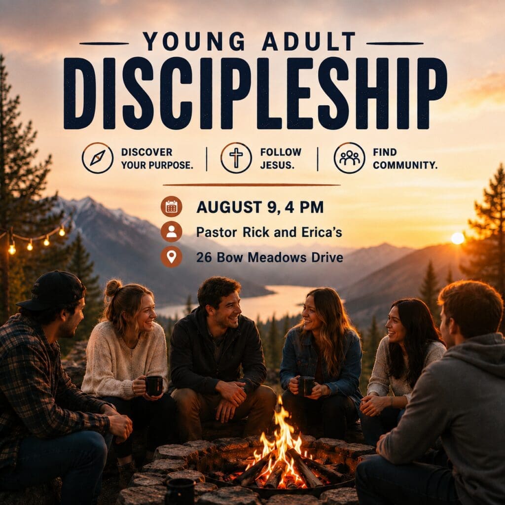Young Adult Discipleship & Dinner August 16, 4 pm